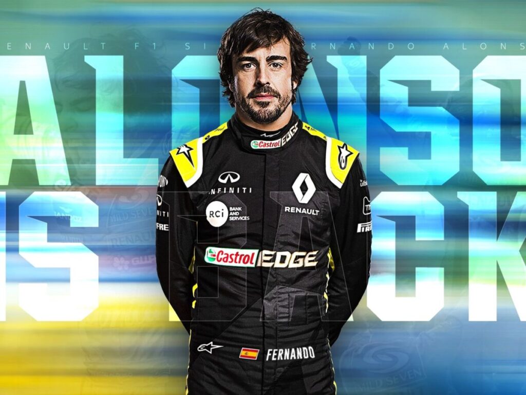 Cựu vô địch thế giới Fernando Alonso trở lại F1 sau 3 năm vắng bóng